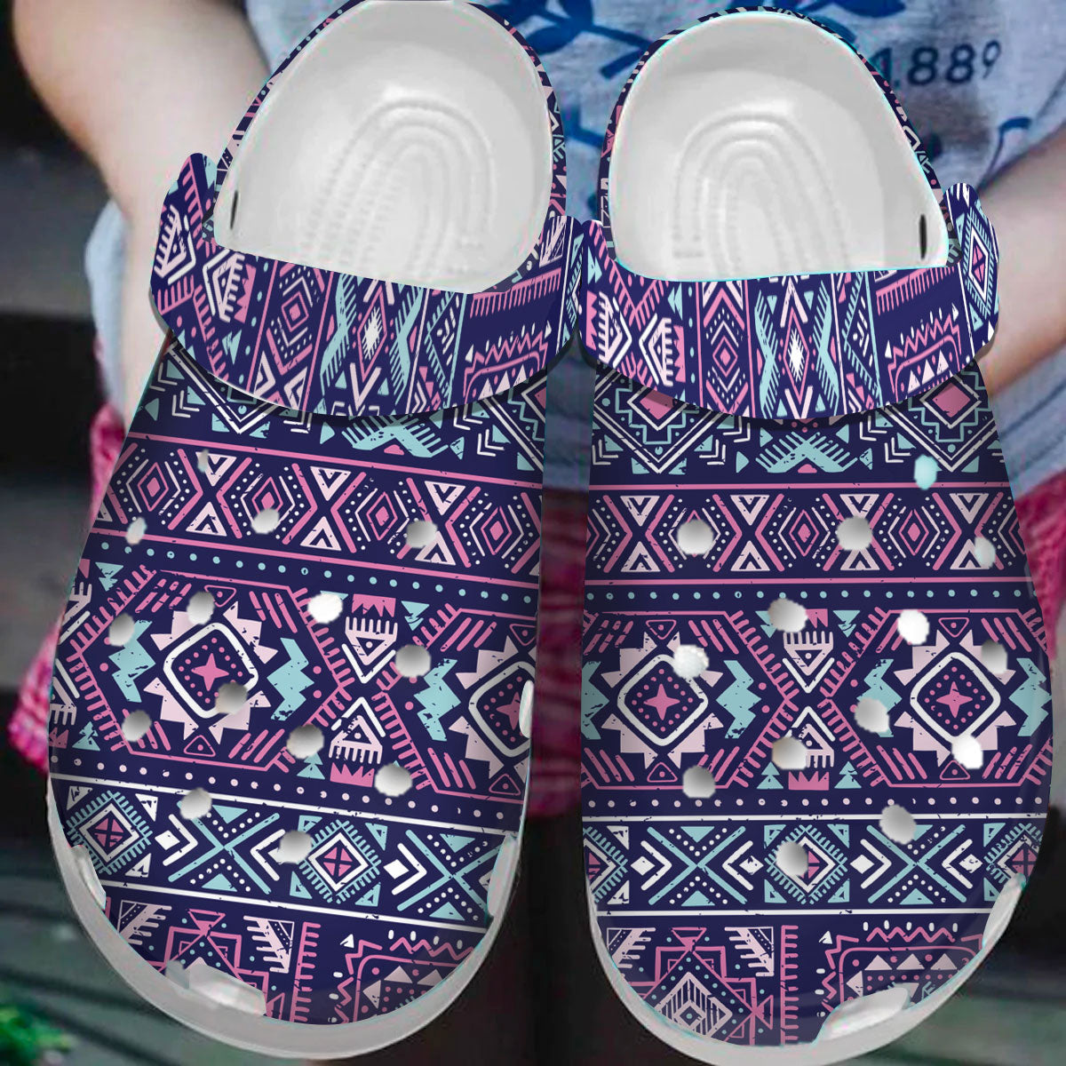 Native American Pattern Crocs Clog Shoes For Kid and Adult - GNL1462996