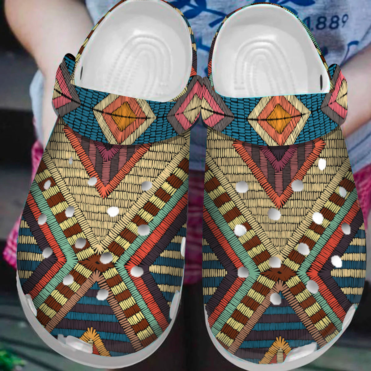 Native American Pattern Crocs Clog Shoes For Kid and Adult - GNL1463050