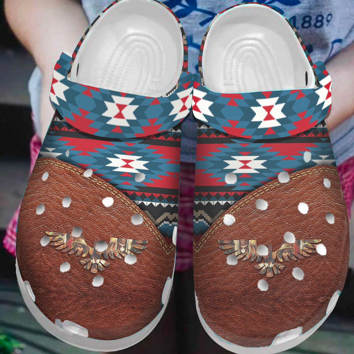 Native American Pattern Crocs Clog Shoes For Kid and Adult - GNL1463043