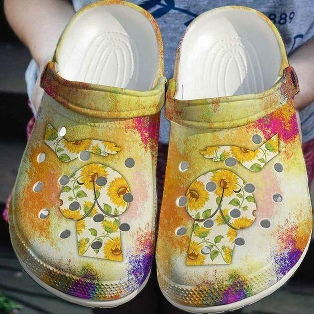 Dachshund Sunflower Friend Personalized 202 Lover Rubber Crocs Shoes