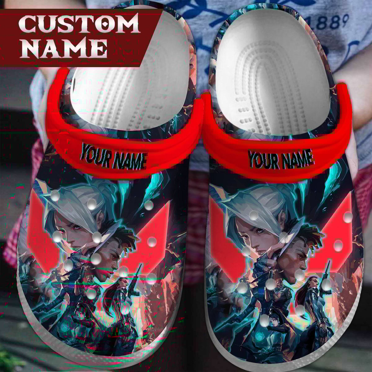 Valorant Game Crocs For Men Women And Kidss