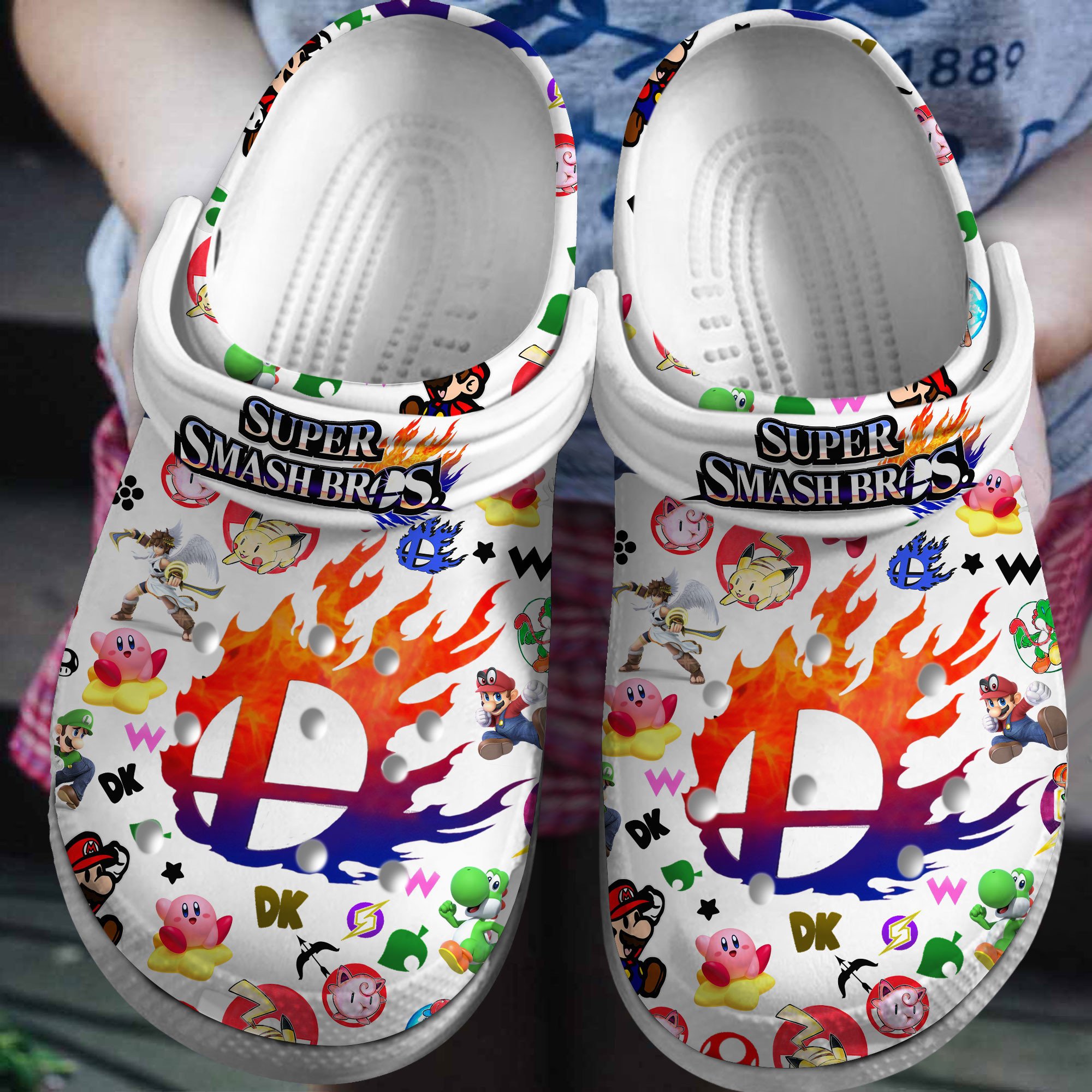 Super Smash Bros. Ultimate Game Crocs For Men Women And Kids