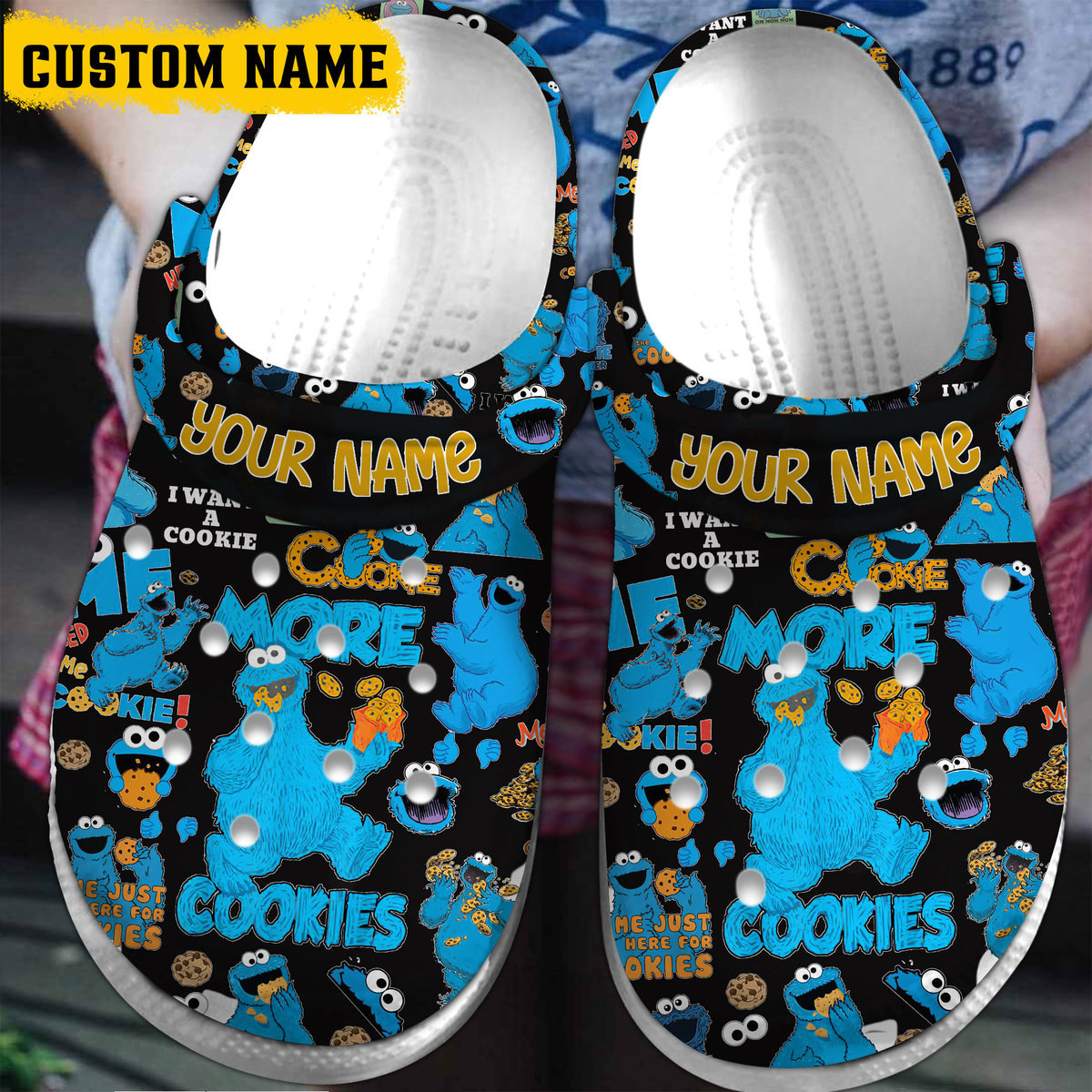 Cookie Monster TV Series Crocs For Men Women And Kids - GNL1463493