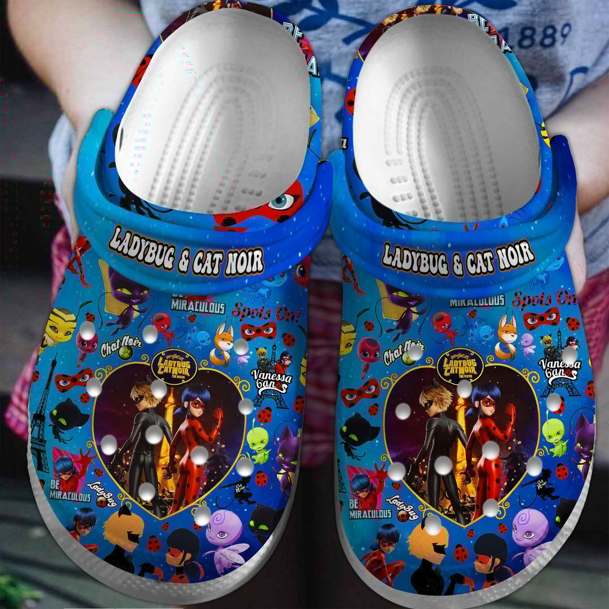 Ladybug And Cat Noir Cartoon Crocs For Men Women And Kids - GNL1463628
