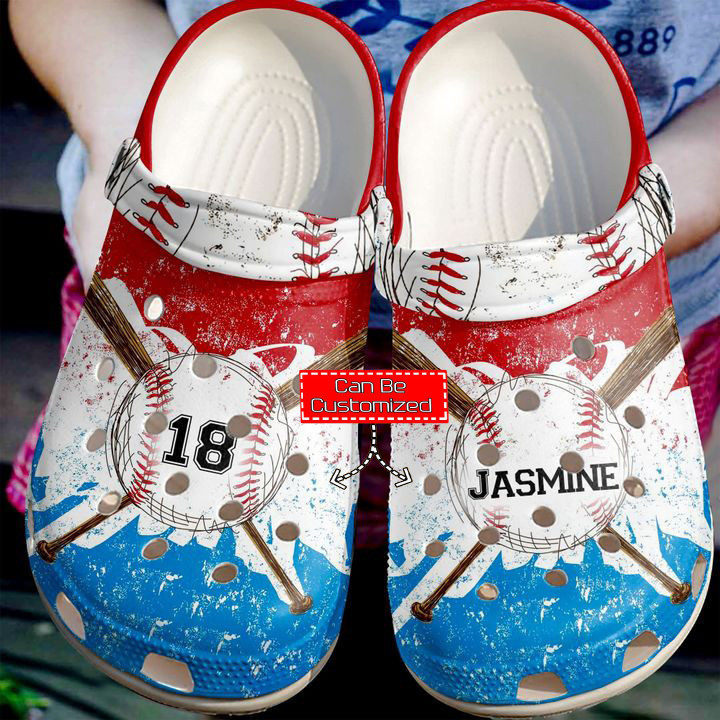 Baseball Baseball Personalized Watercolor Crocs Shoes For Men And Women