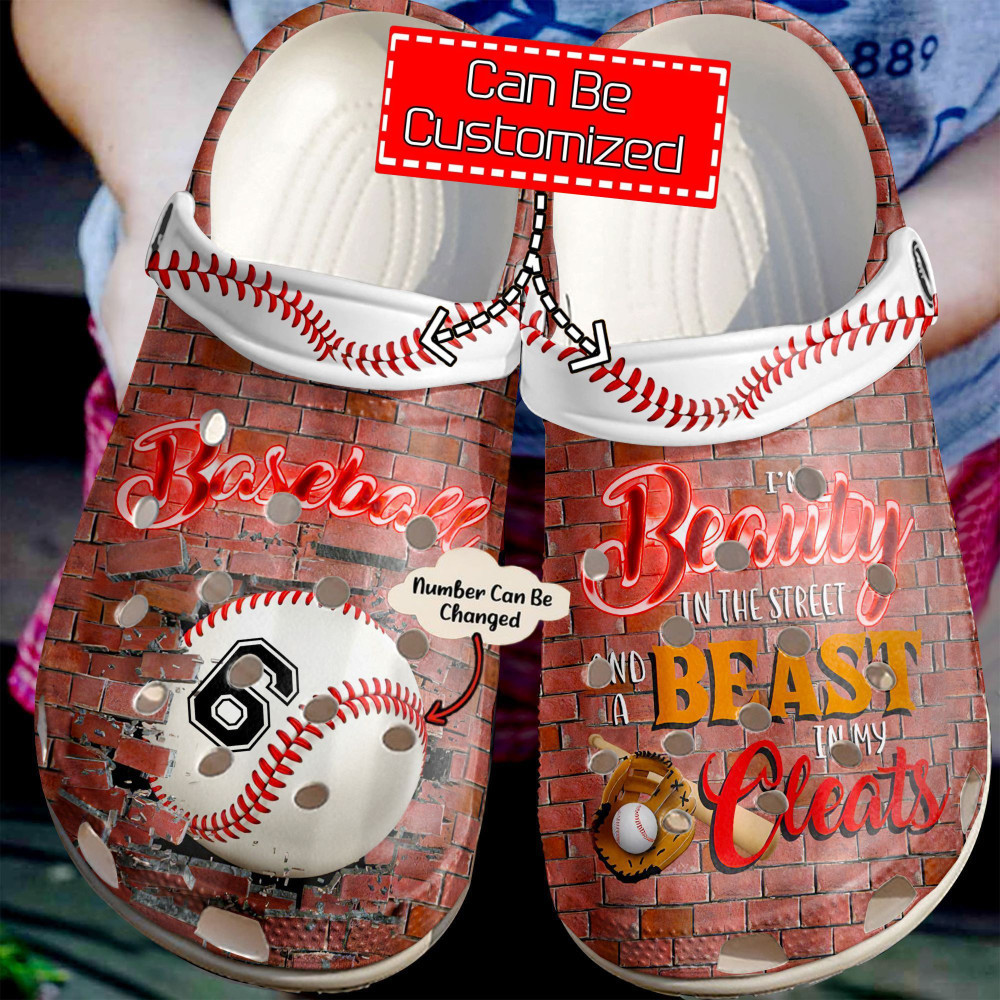 Baseball Baseball Personalized Beauty In The Street Crocs Shoes For Men And Women