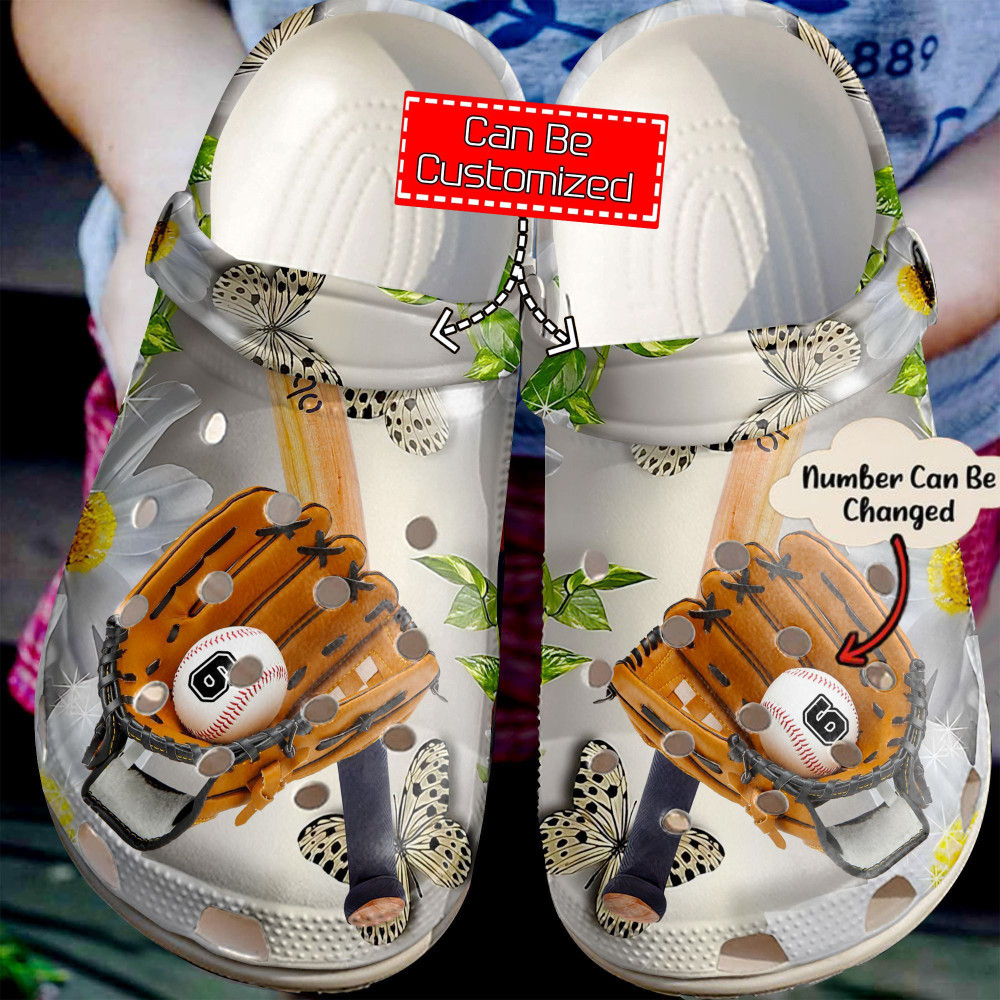 Baseball Baseball Personalized And Daisy Crocs Shoes For Men And Women