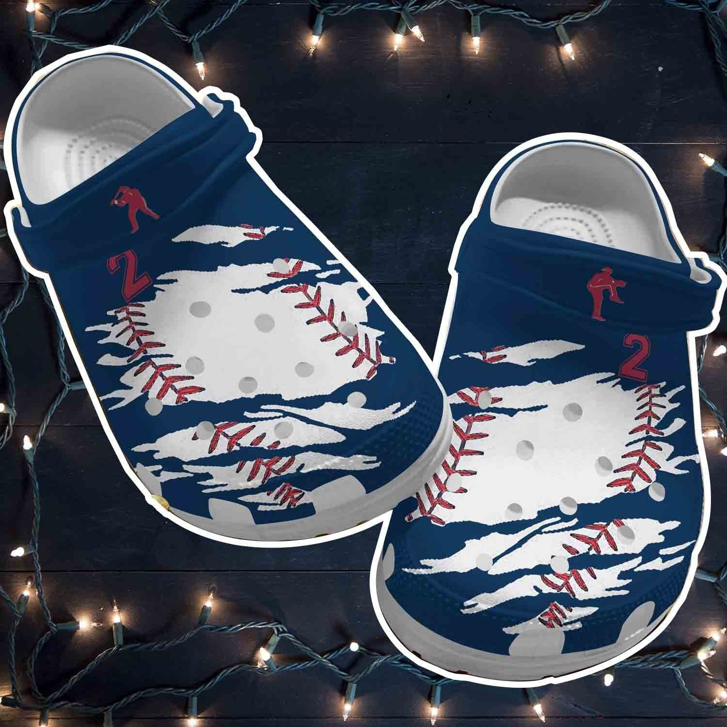 Baseball Ball Outdoor Crocs Shoes For Men Women Personalized Number