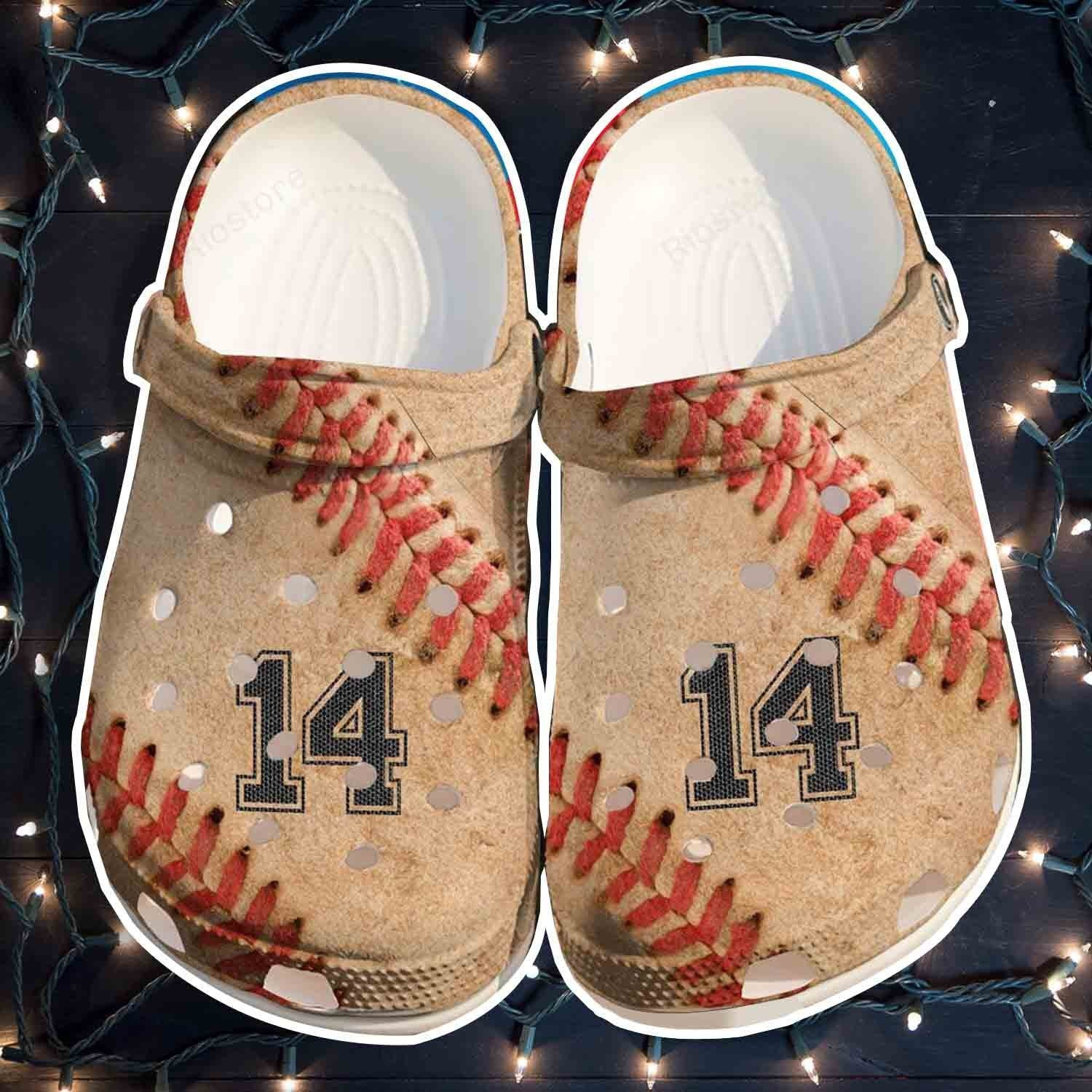 3D Baseball Ball Shoes Crocs For Batter Funny Baseball Custom Shoes Crocs For Men Women
