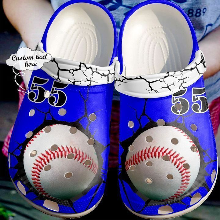 Baseball Personalized Crack Classic Crocs Shoes