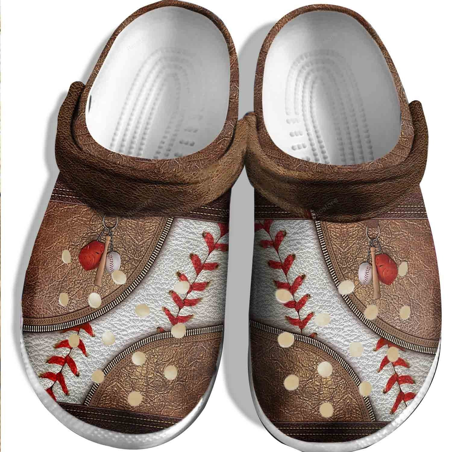 Bag Baseball Ball Shoes Crocs For Batter-Funny Baseball Custom Shoes Crocs