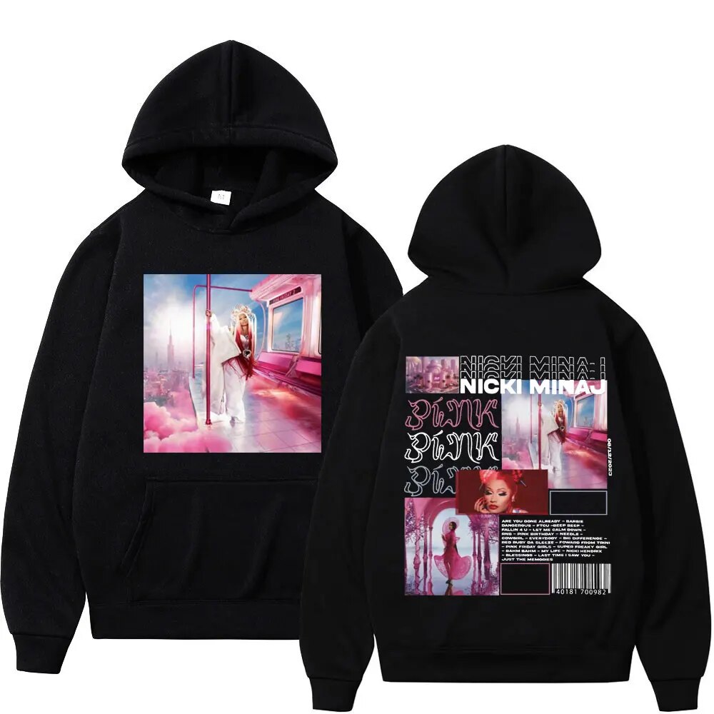 Tuledai Rapper Nicki Minaj Music Album Pink Friday 2 Print Hoodie