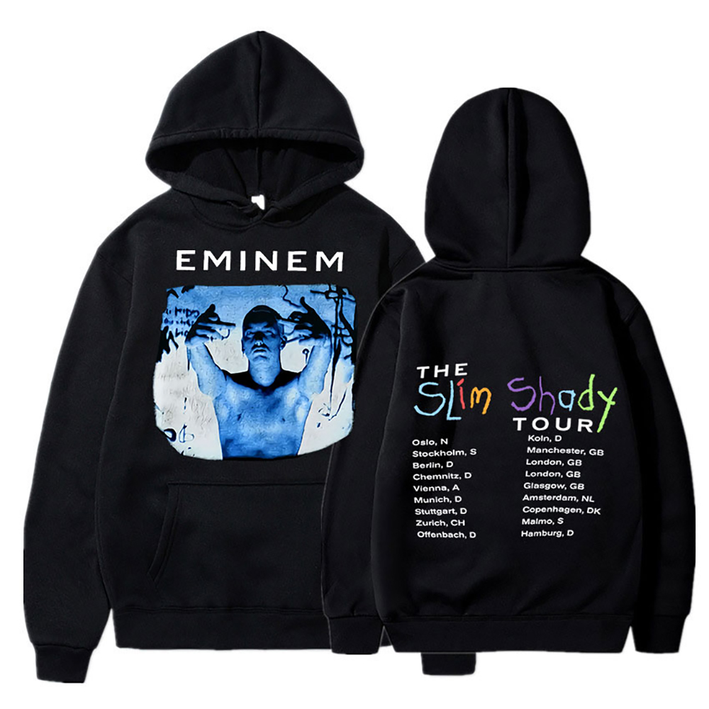 Wlkwo Rapper Eminem Printed Hoodie Men Autumn Winter Casual Hip Hop Rock Hoodie