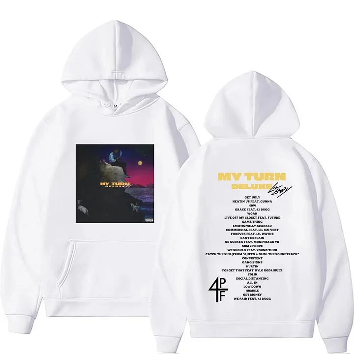 Teezonebest Fall Outfits Rapper Lil Baby My Turn Music Album Cover Hoodie
