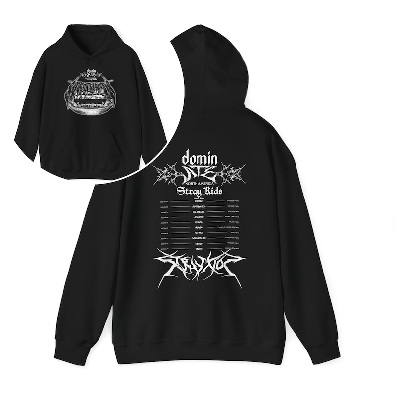 Stray Kids Dominate World Tour Us 2025 Hoodie Stray Kids Hop Album