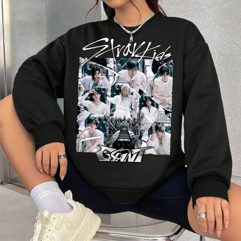 Stray Kids Giant Album Graphic Sweatshirt Stray Kids Dominate World Tour Shirt