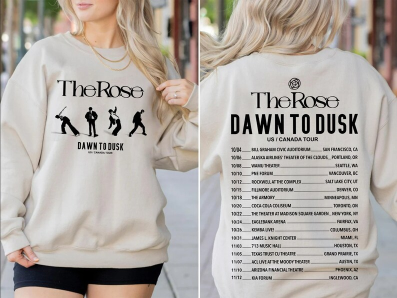 The Rose Dawn To Dusk Tour Sweatshirt The Rose Kpop Shirt