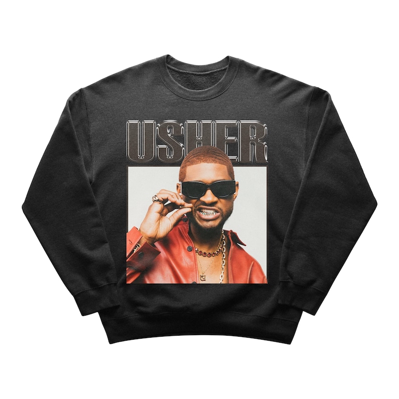Usher Shirt, Retro Usher Graphic, Vintage Usher 90S Sweatshirt, Usher Rap Hip Hop, Usher Fan Unisex