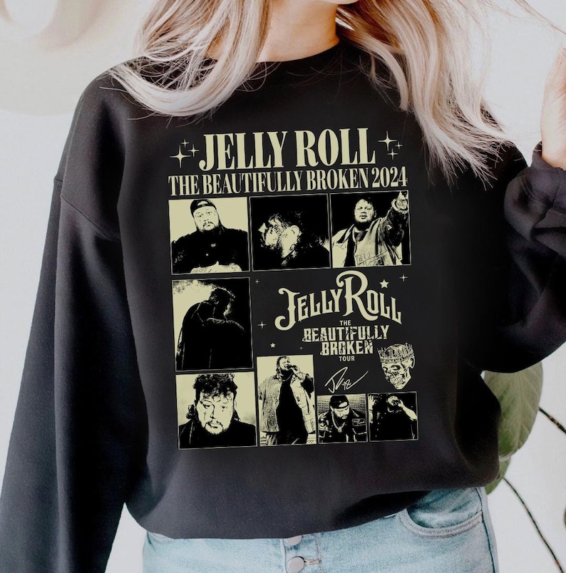 Vintage 90S Jelly Roll Concert Sweatshirt, The Beautifully Broken Tour Tee Shirt