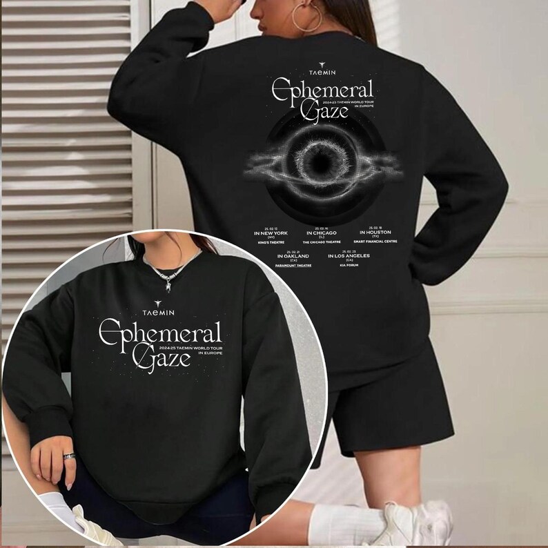 Taemin Ephemeral Gaze Tour 2025 Sweatshirt Taemin Eternal Album Tee