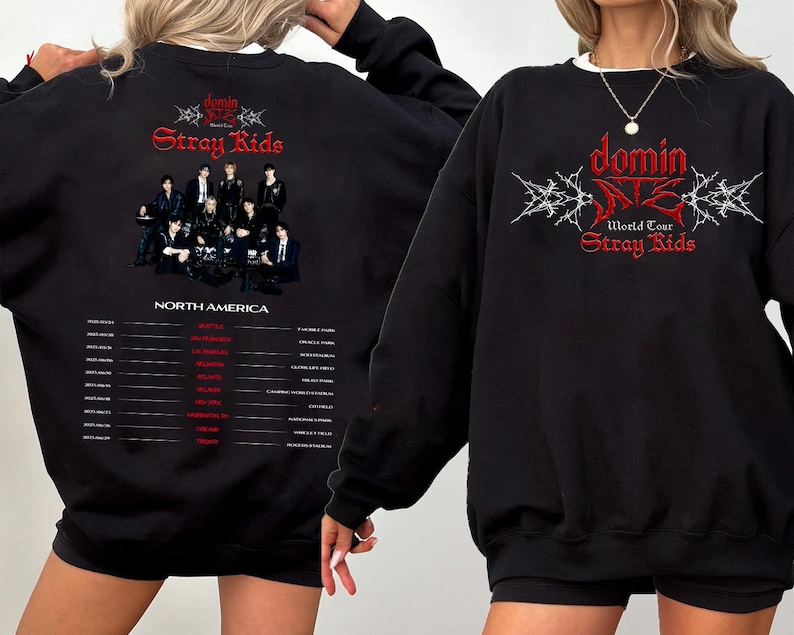 Stray Kids Dominate World Tour Us 2025 Sweatshirt Stray Kids Hop Album Shirt