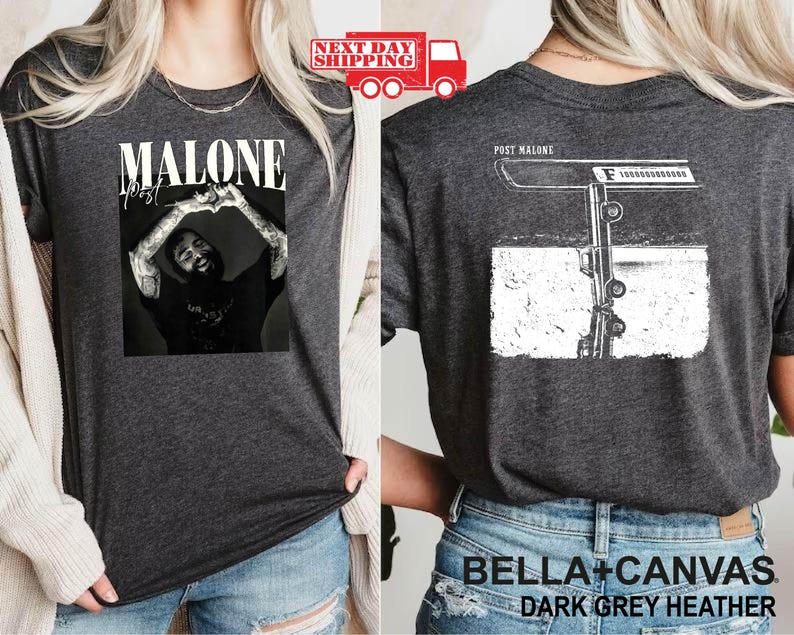 Vintage Post Malone Shirt Malone Rap Music Shirt Post Malone F1 Trillion Tour Shirt