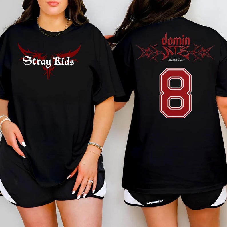 Stray Kids Shirt Stray Kids Dominate World Tour Shirt Skz Merch