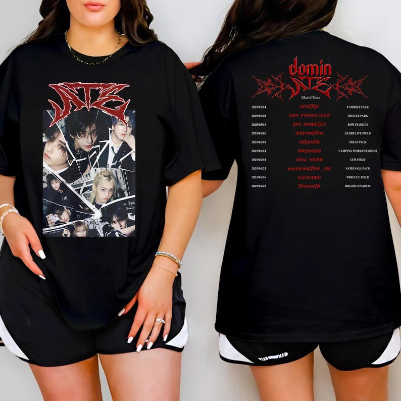 Stray Kids Dominate World Tour Shirt Stray Kids Shirt Skz Merch