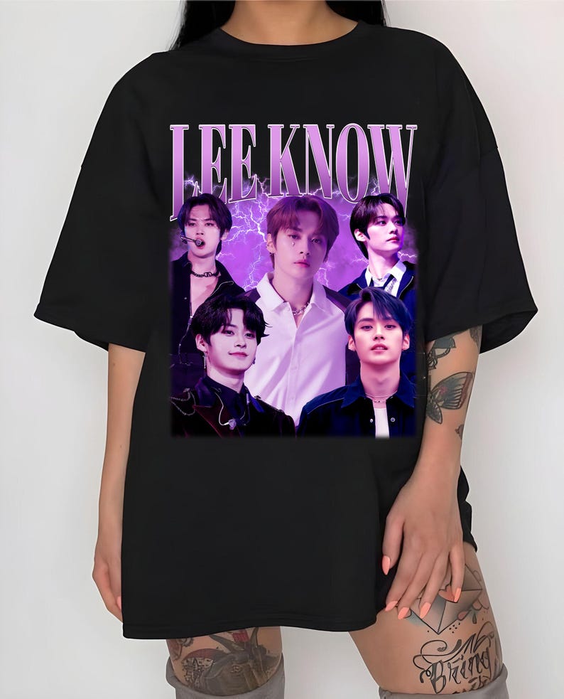Vintage Stray Kids Lee Know Shirt Stray Kids Members Group Shirt Stray Kids Kpop Shirt