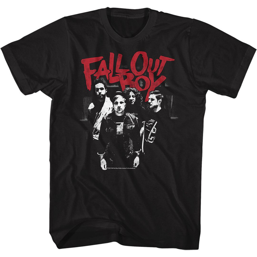 T-Shirt Fall Out Boy Band Black Adult