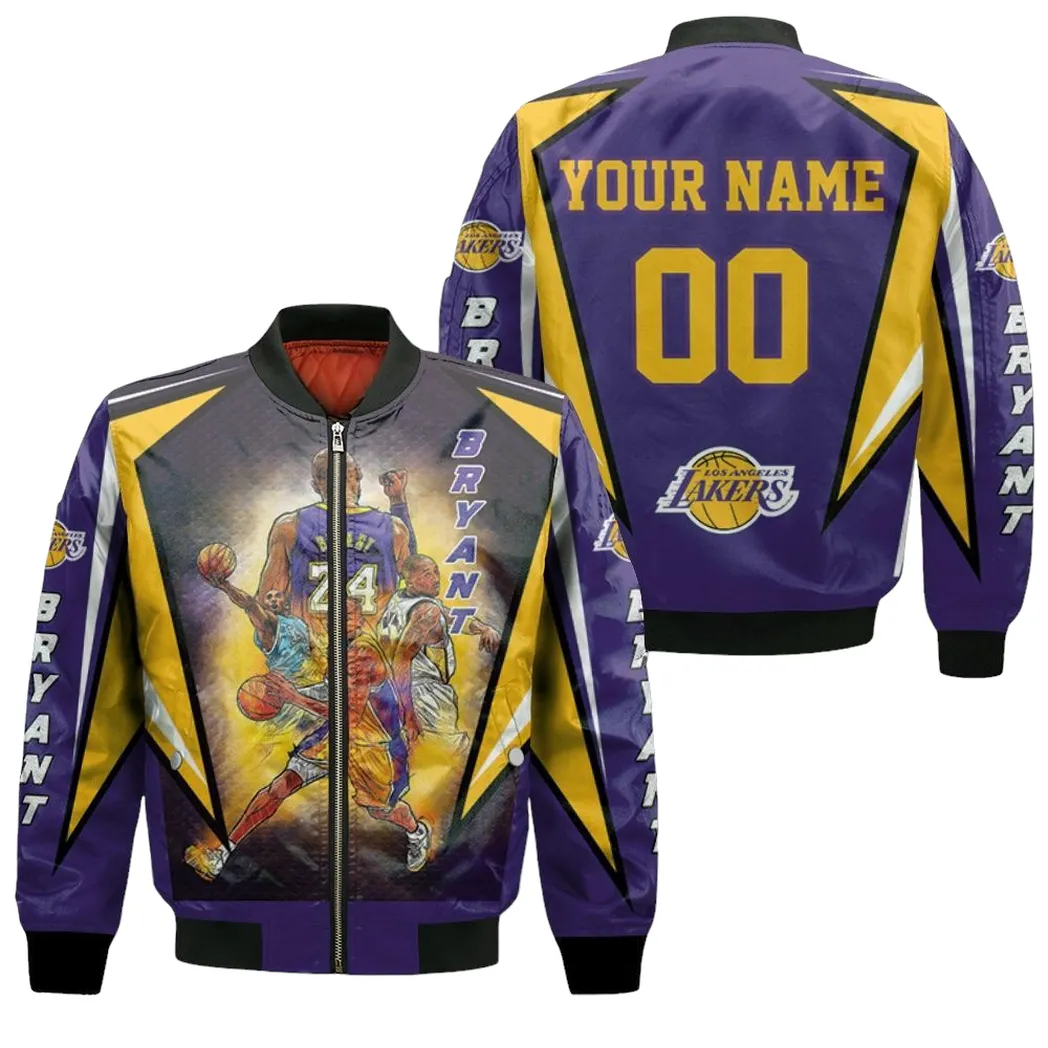 Kobe Bryant Los Angeles Lakers Western Conference Personalized Bomber Jacket For Men Women