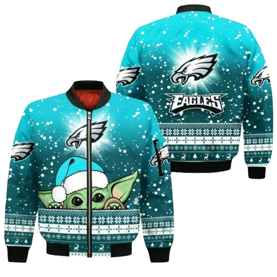 Nfl Philadelphia Eagles Christmas Bomber Jacket
