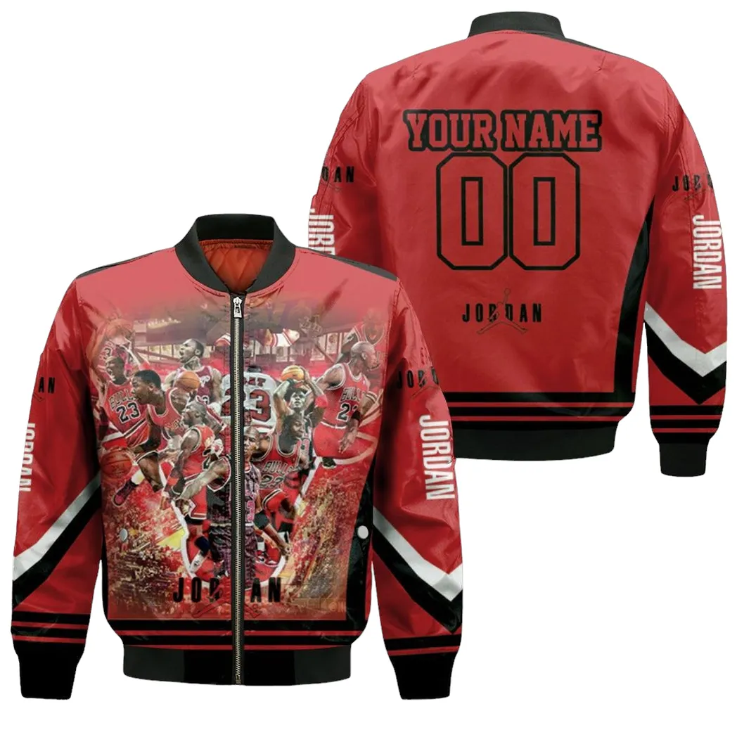 Legend Chicago Bulls 23 Michael Jordan Personalized Bomber Jacket For Men Women
