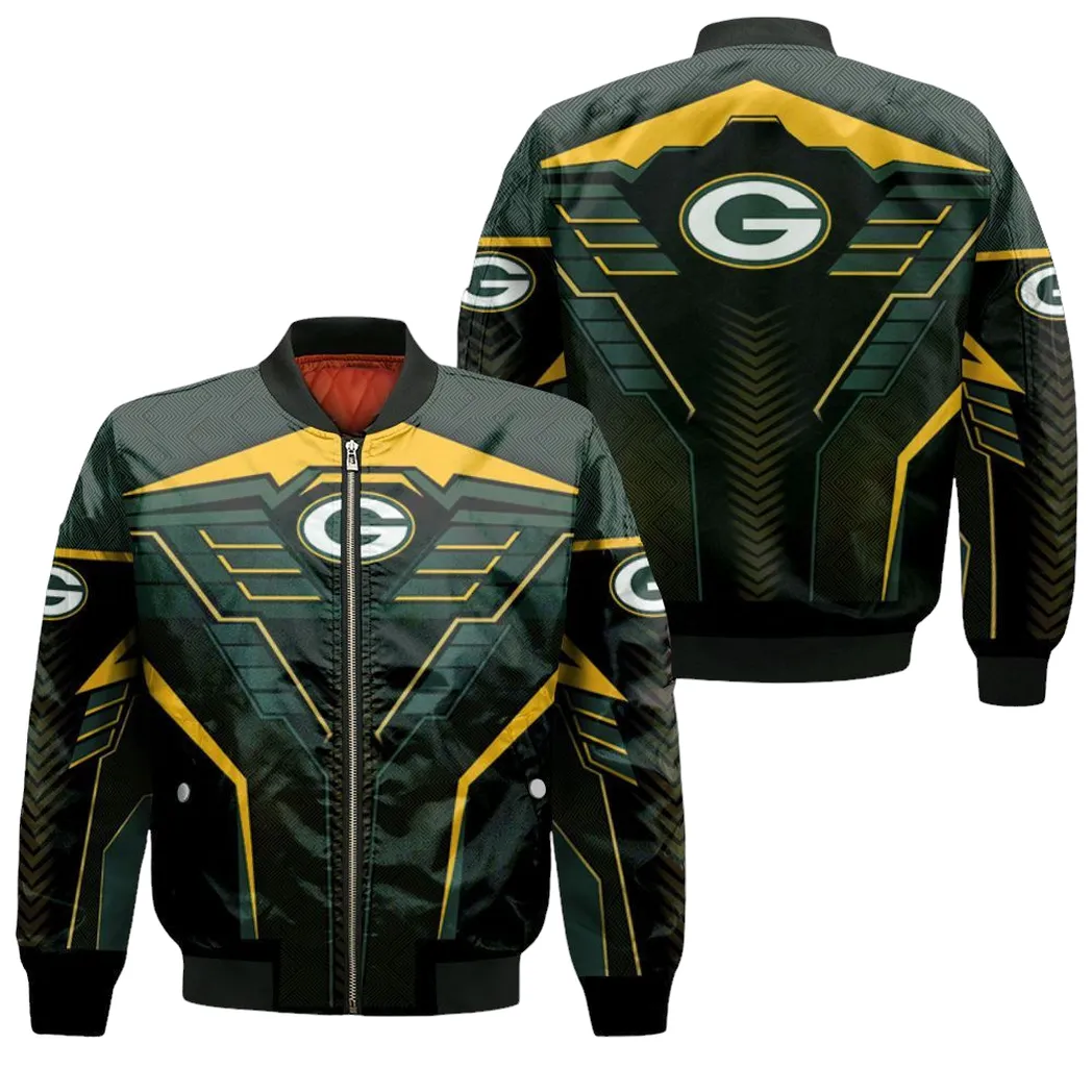 Green Bay Packers Nfl Bomber Jacket For Men