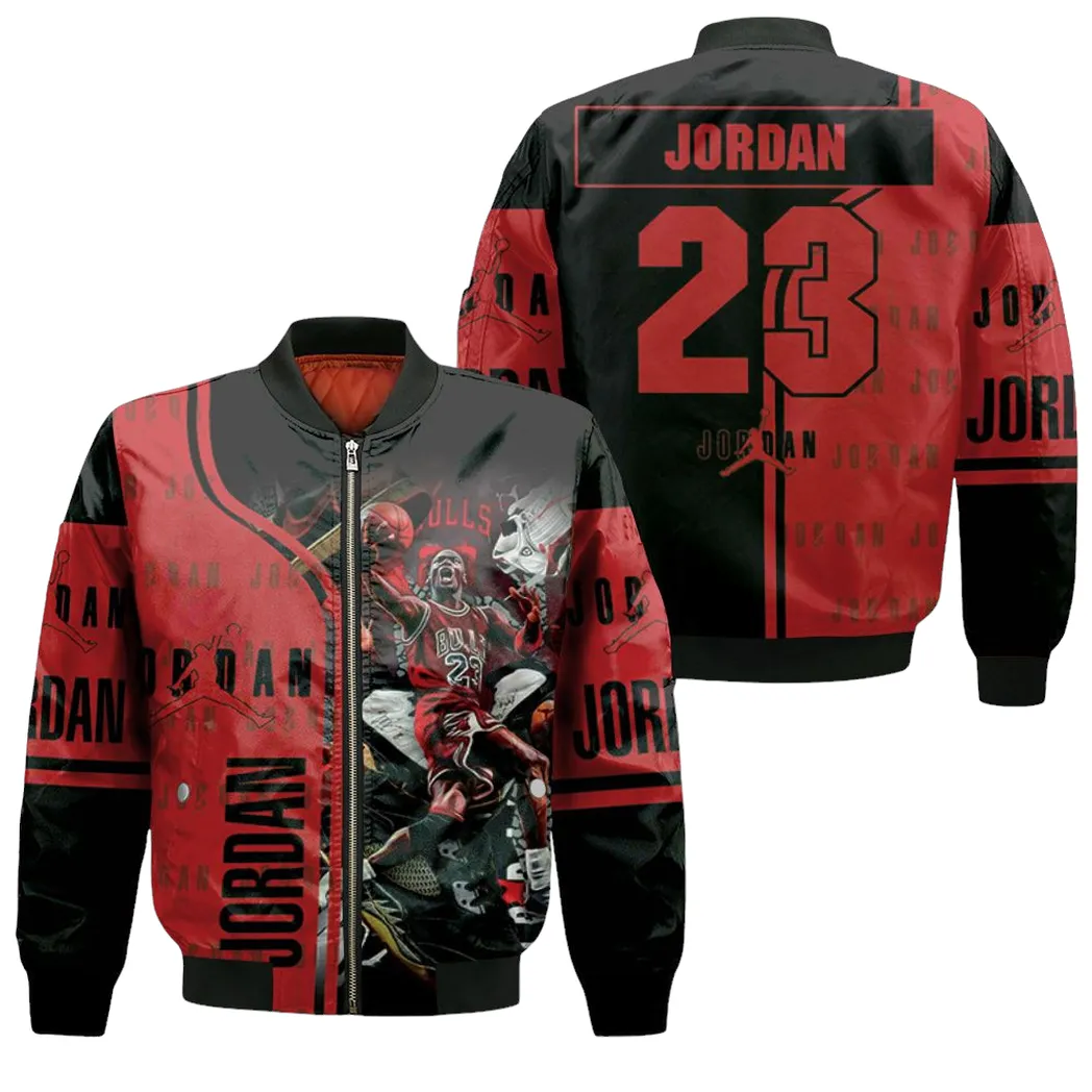 Michael Jordan 23 Chicago Bulls Legend Bomber Jacket For Men Women