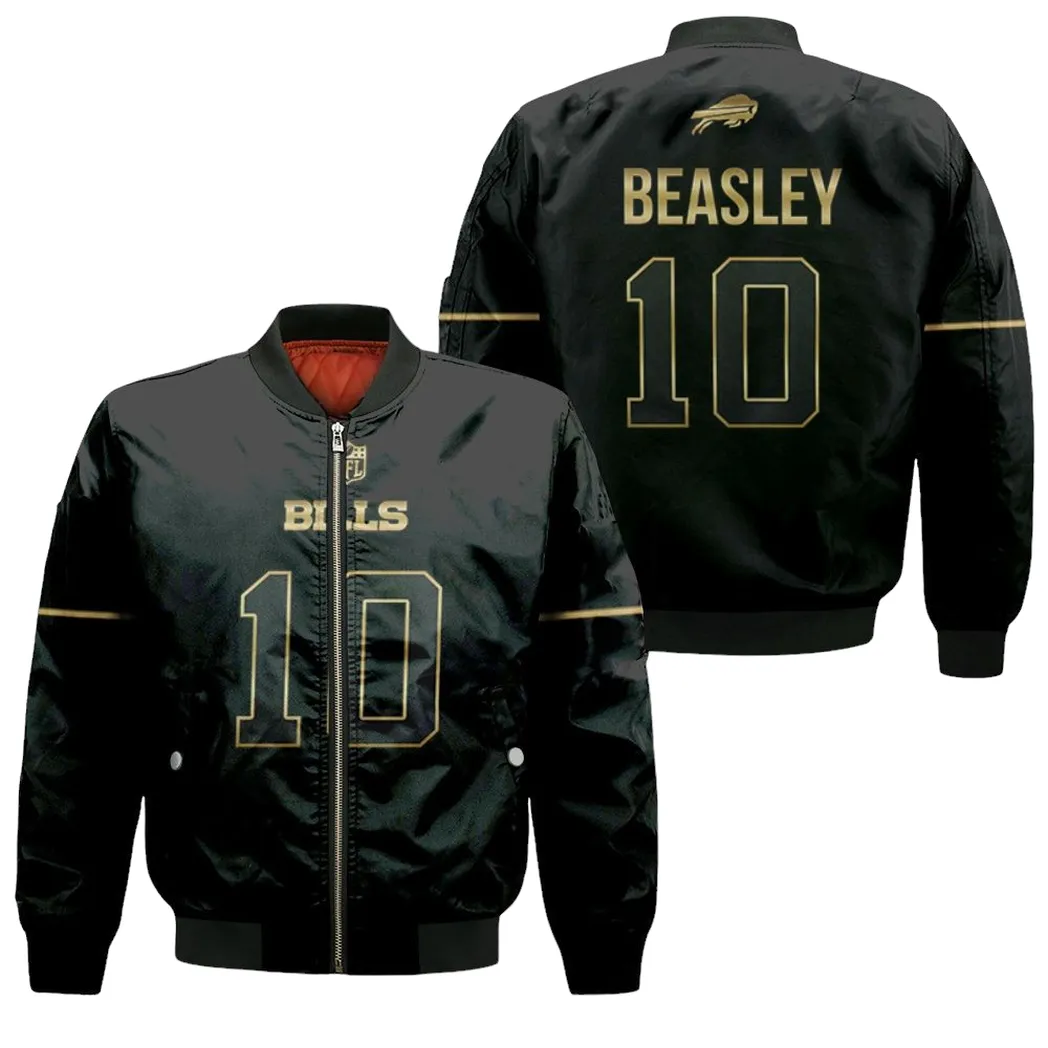 Buffalo Bills Cole Beasley 10 Great Player Nfl Black Golden Edition Vapor Limited Jersey Style Gift For Bills Fans Bomber Jacket For Men Women