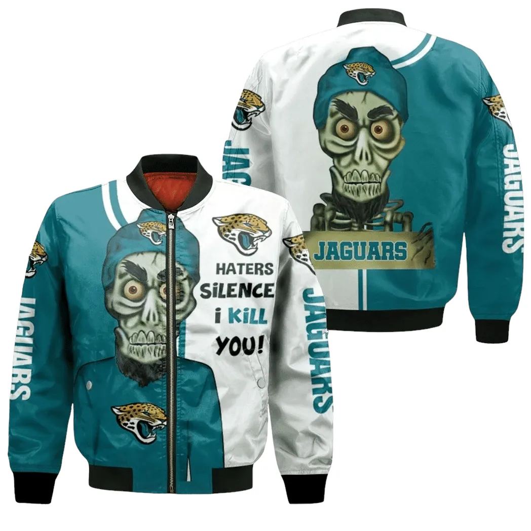 Jacksonville Jaguars Haters I Kill You 3D Bomber Jacket For Men Women