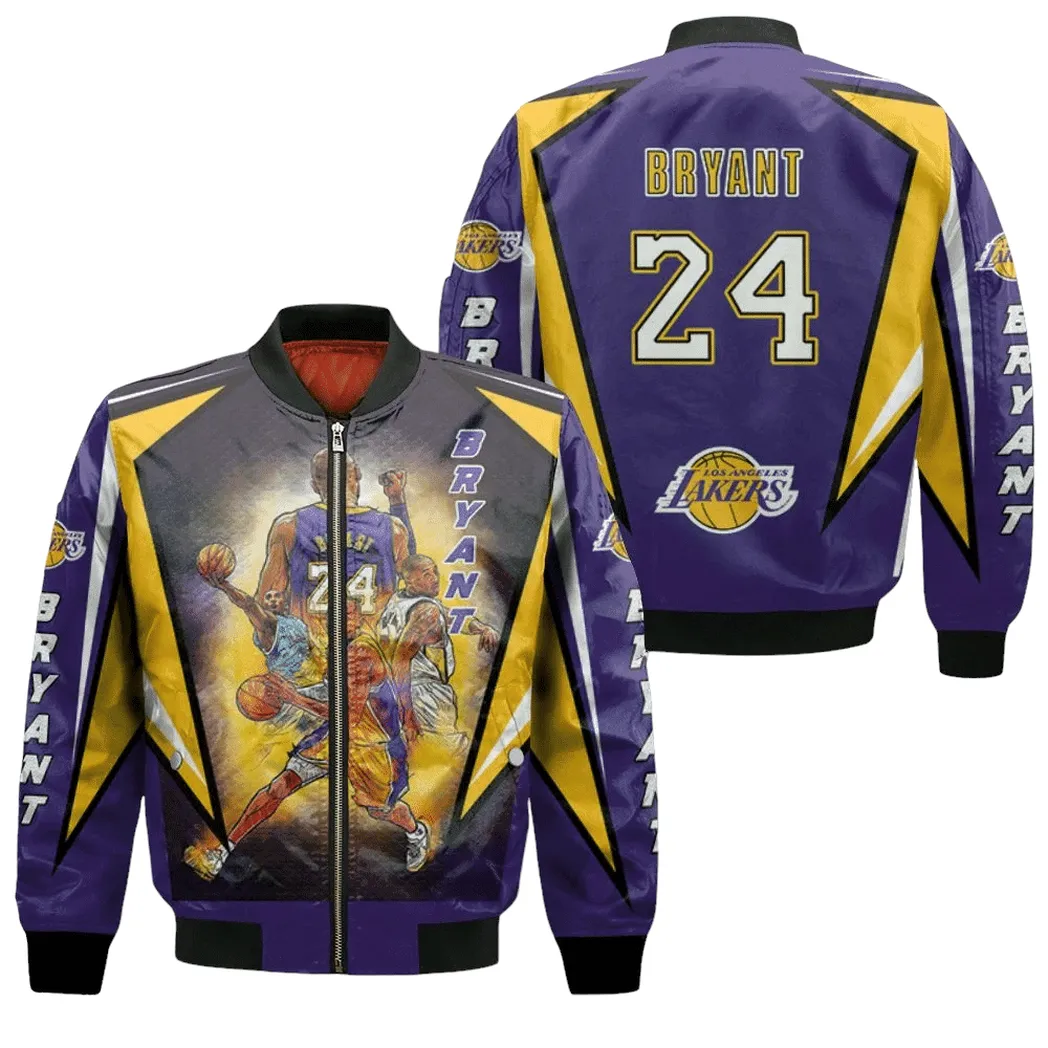 Kobe Bryant Los Angeles Lakers Western Conference Bomber Jacket For Men Women