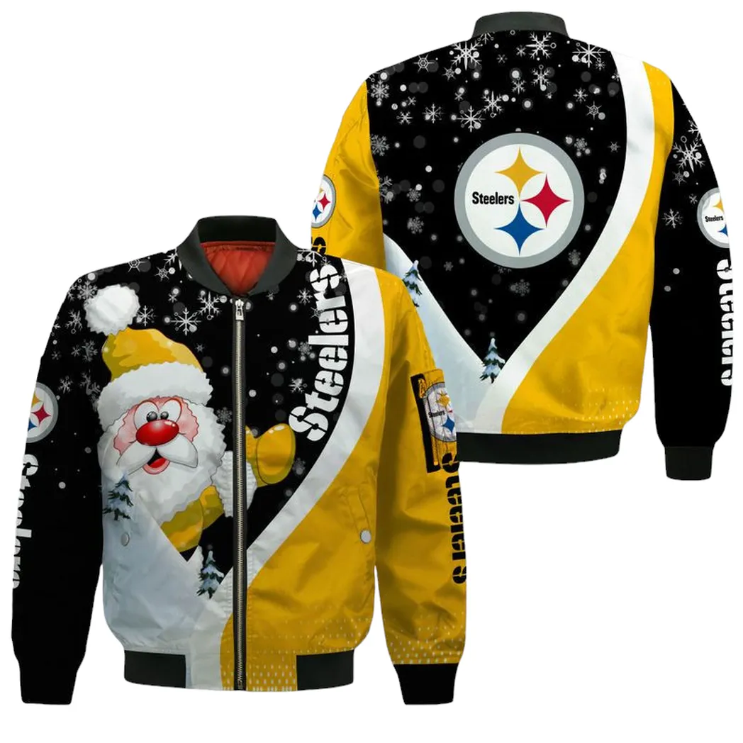 Nfl Pittsburgh Steelers Bomber Jacket Christmas Limited Edition For Men Women