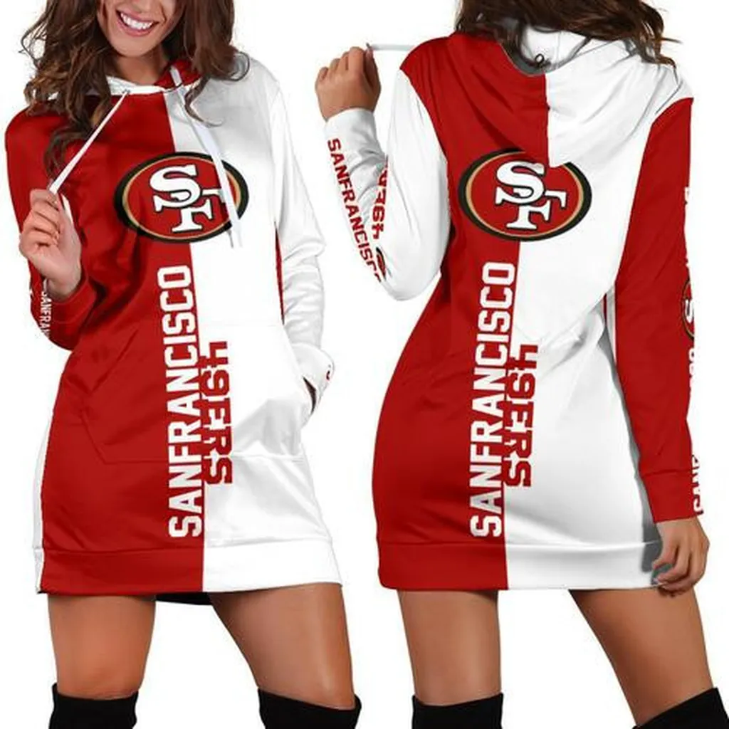 San Francisco 49ers Hoodie Dress, Sweater Dress, Sweatshirt Dress 3d All Over Print For Women Hoodie