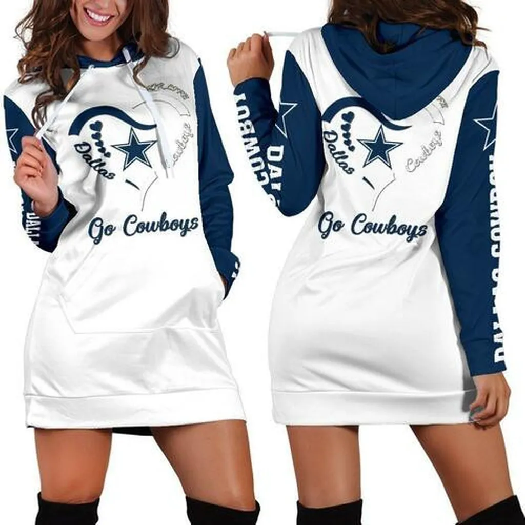 Dallas Cowboys Hoodie Dress, Sweater Dress, Sweatshirt Dress 3d All Over Print For Women Hoodie