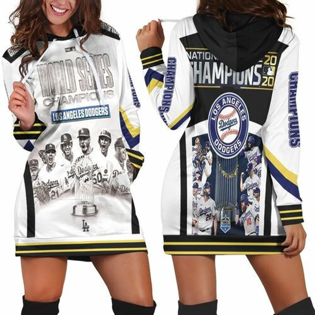 Los Angeles Dodgers World Series Champions Hoodie Dress, Sweater Dress, Sweatshirt Dress