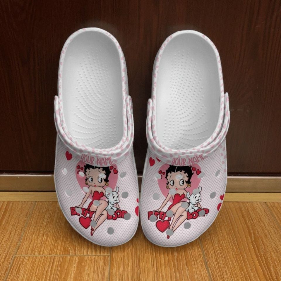 Betty Boop Crocs Shoes, Betty Boop Slippers Shoes, Custom Sandals Crocs, Betty Boop Crocs