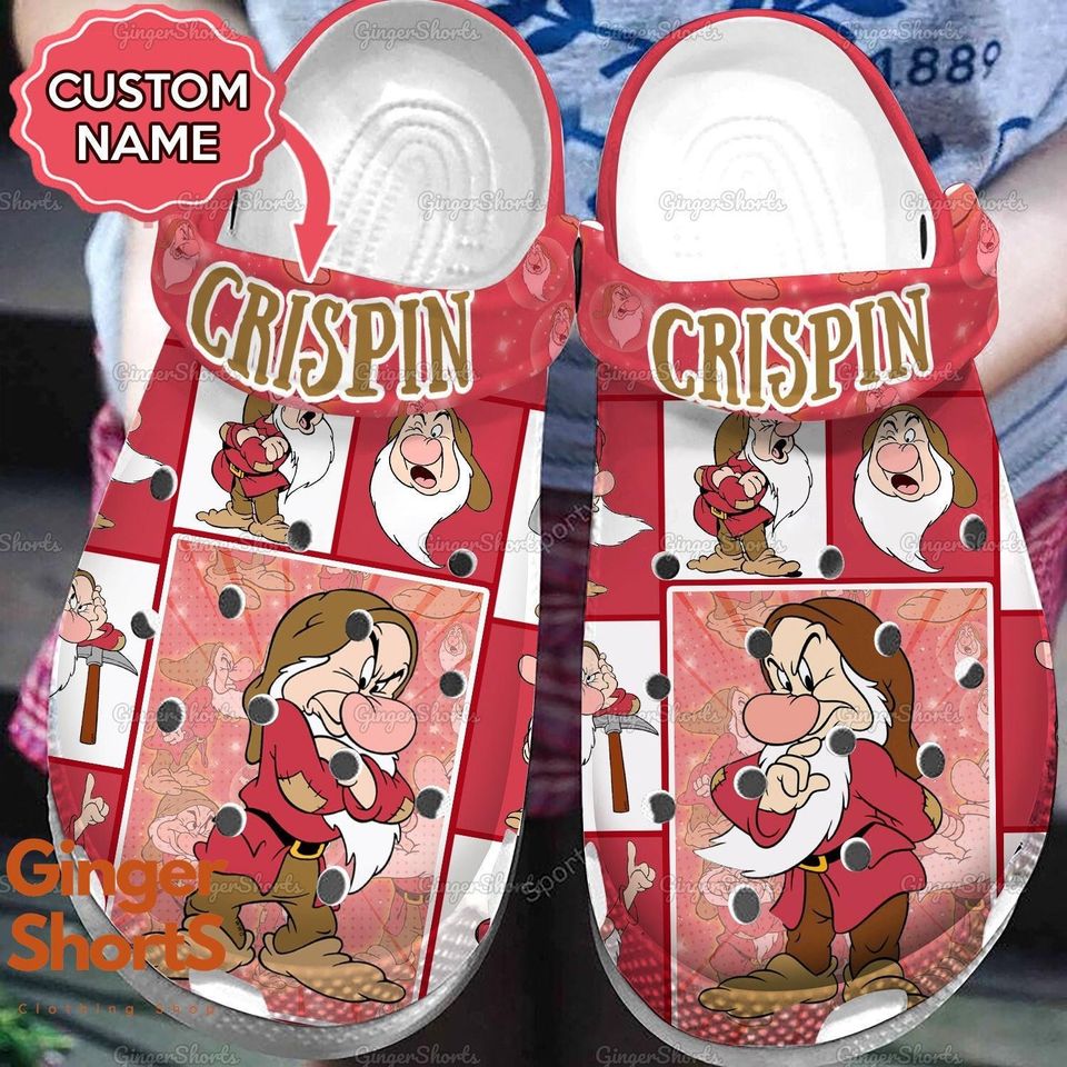 Custom Name Grumpy Dwarf Crocs
