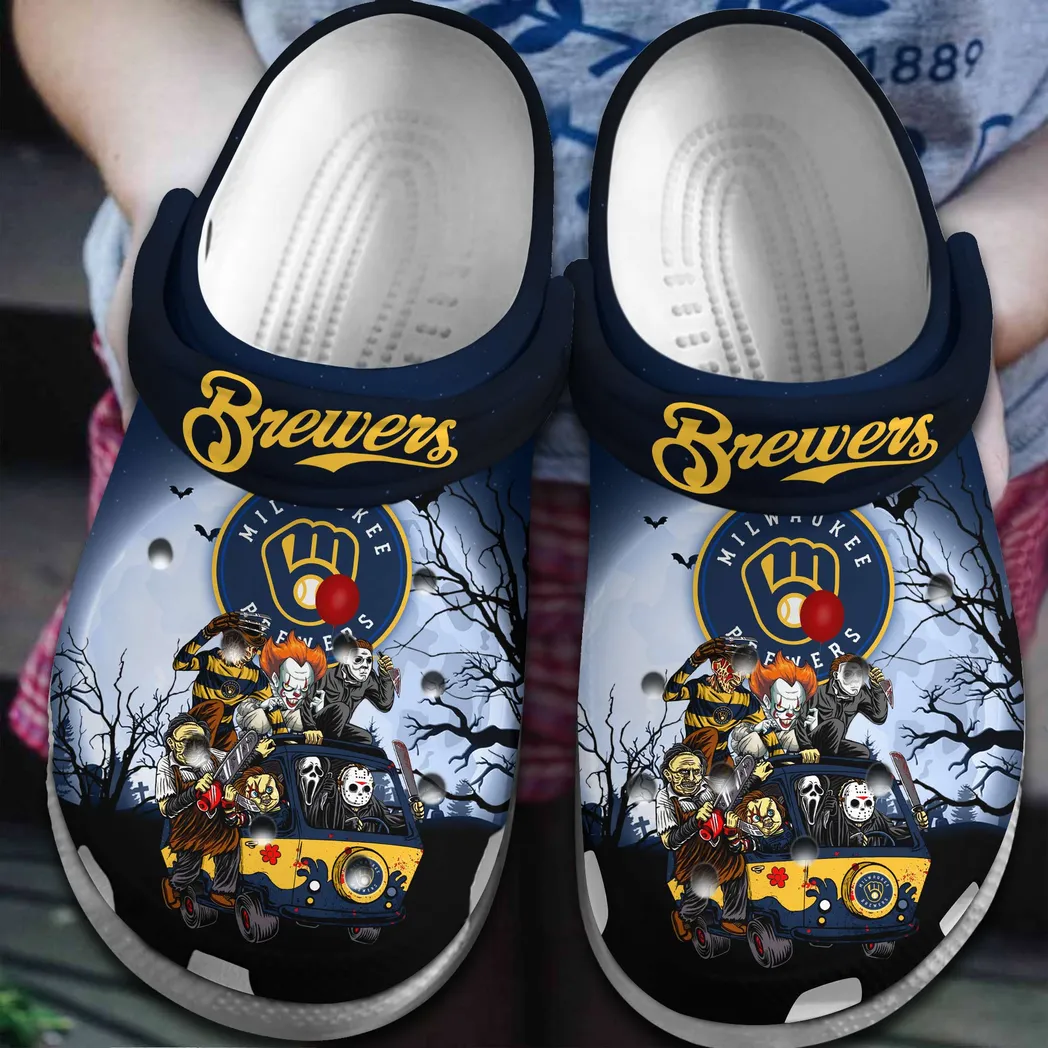 Milwaukee Brewers MLB Crocs Clogs, Milwaukee Brewers Crocs - GNL14620