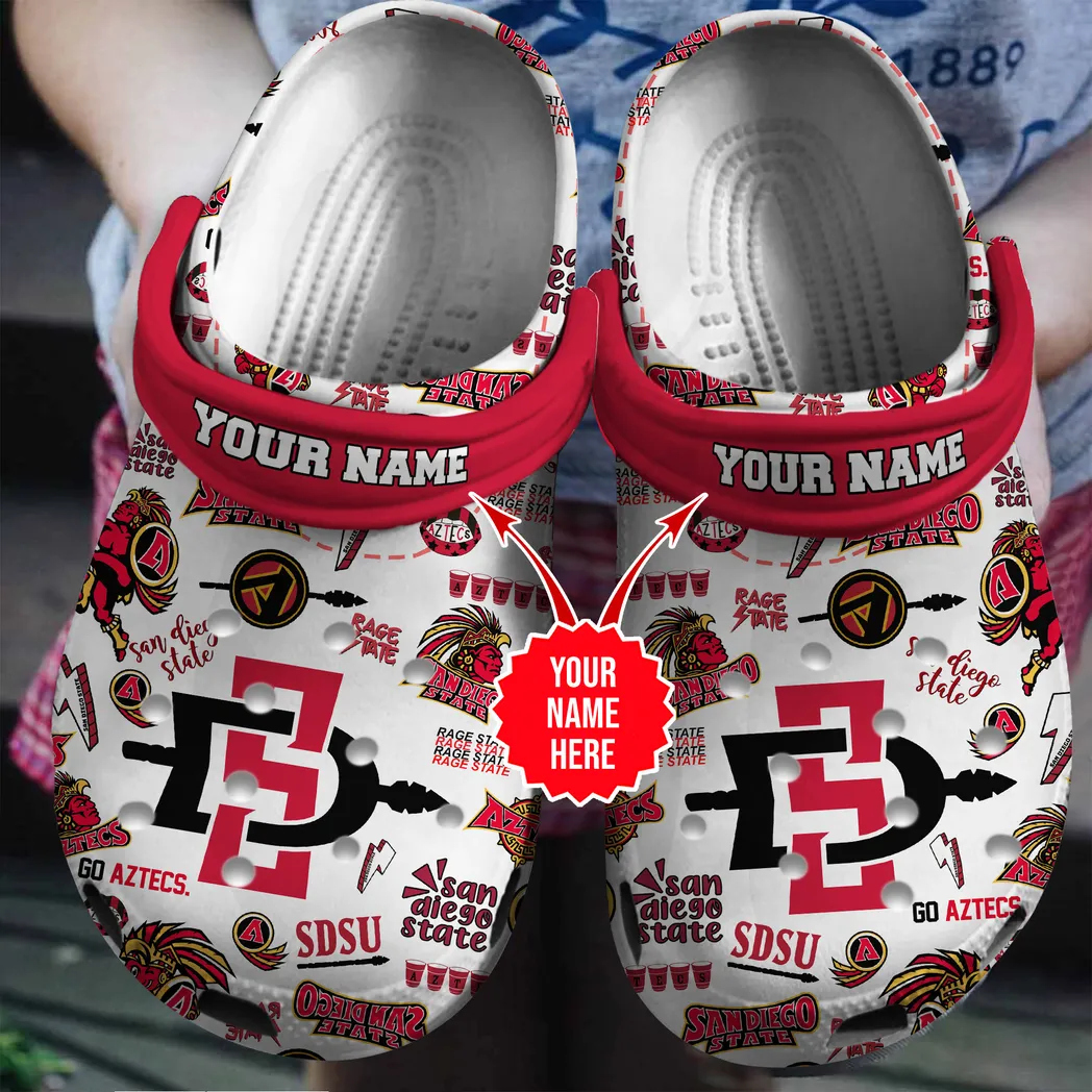 San Diego State Aztecs 2025 NCAA Sport Crocs Clogs, San Diego Crocs - GNL14610