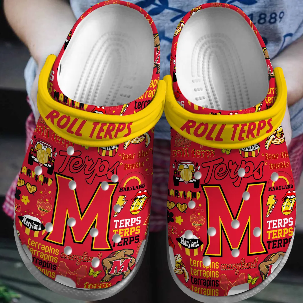 Maryland Terrapins 2025 NCAA Sport Crocs Clogs, Maryland Terrapins Crocs - GNL14629
