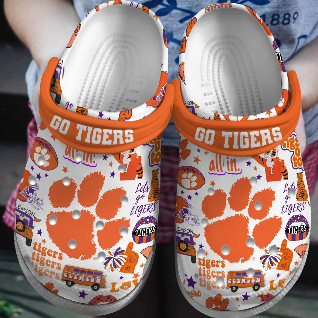 Clemson Tigers 2025 NCAA Sport Crocs Clogs, Clemson Tigers Crocs - GNL14615
