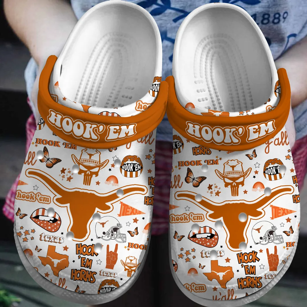 Texas Longhorns 2025 NCAA Sport Crocs Clogs, Texas Longhorns Crocs - GNL14613