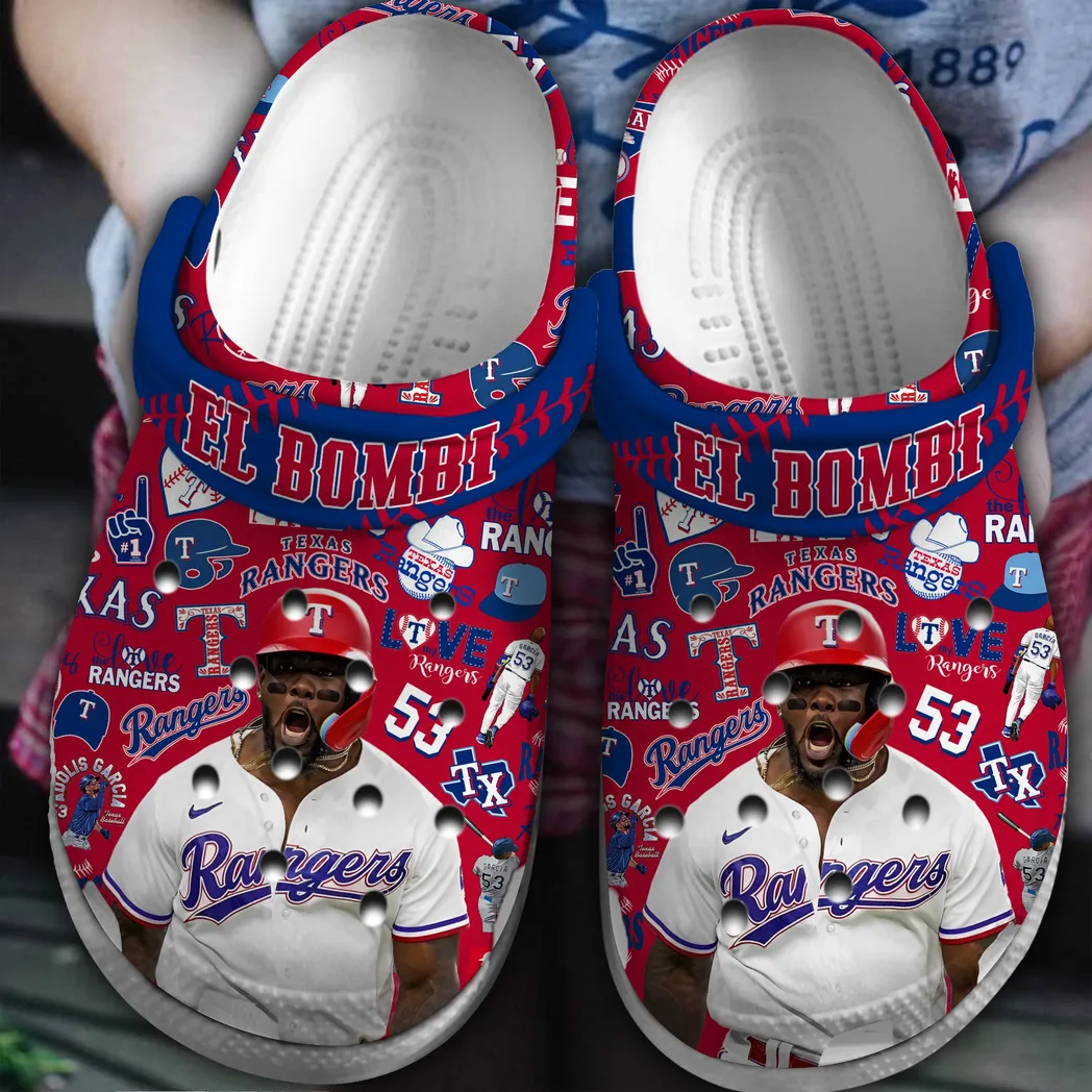 Texas Rangers MLB Crocs Clogs, Texas Rangers Crocs - GNL14625